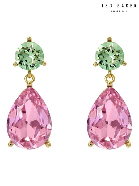 Ted Baker Gold Tone TEAIRE Crystal Teardrop Earrings (G98493) | £78