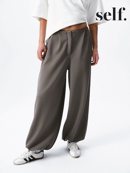 Mink Brown - Self. Clean Cuffed Joggers