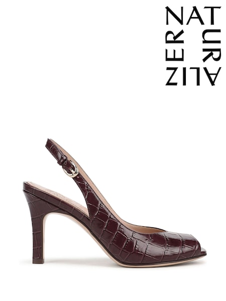 Red - Naturalizer Naturalizer Alexa Smokey Sangria Slingback Stiletto Heel Shoes