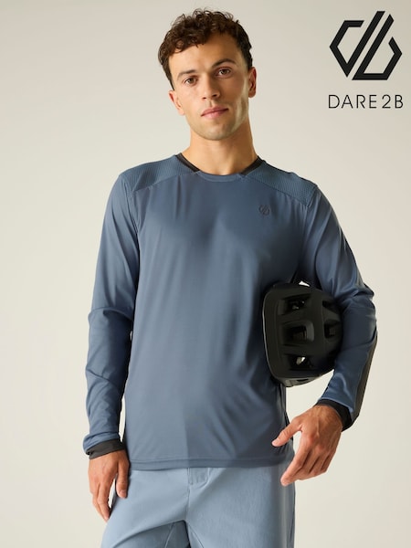 Grey - Regular Dare 2b Trackstand Ace Long Sleeve T-shirt
