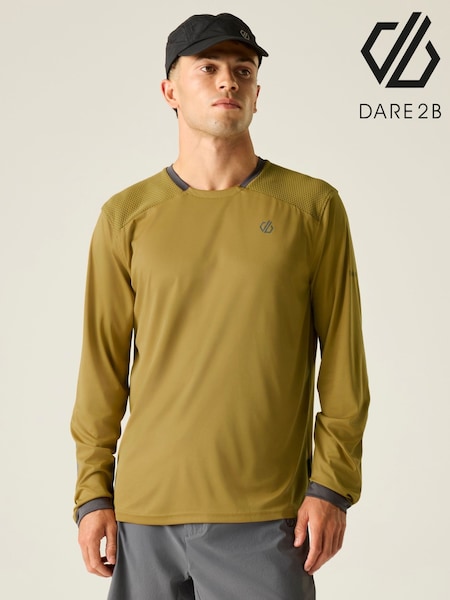Brown - Regular Dare 2b Trackstand Ace Long Sleeve T-shirt