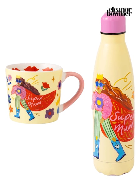 Eleanor Bowmer Multi Super Mug & Water Bottle Set (G99589) | £39