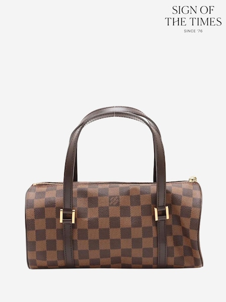 Sign of the Times Louis Vuitton Vintage 2003 Damier Ebene Papillon PM Brown Bag (G99682) | £948