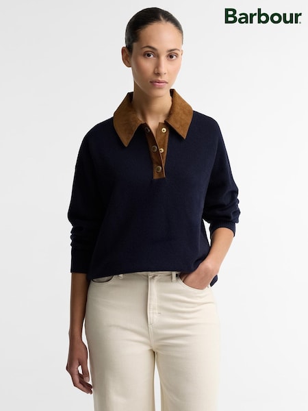 Blue - Barbour® Ravenshill Knitted Jumper