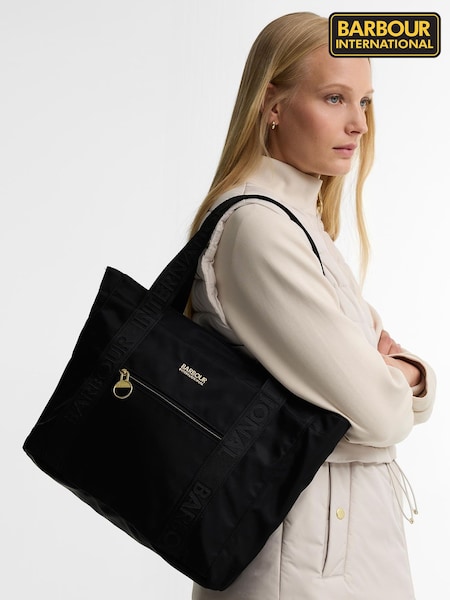 Black - Barbour® International Qualify Carry All Tote Bag