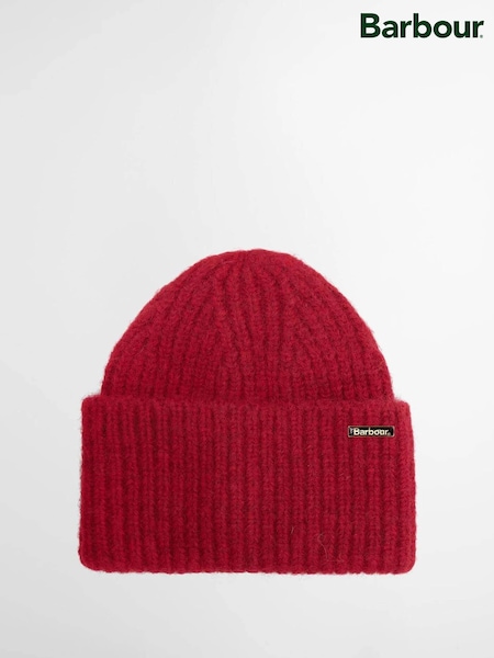 Red - Barbour® Meryl Beanie Hat