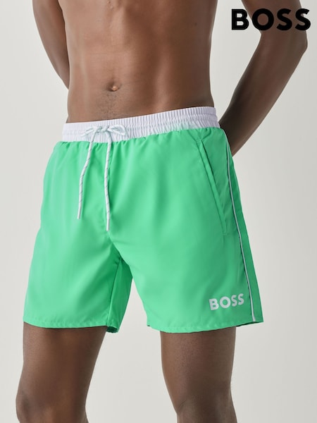 Green - Regular Boss Starfish Quick Dry Swim Shorts