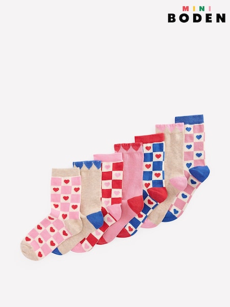 Boden Red Socks 7-Pack (H00446) | £21