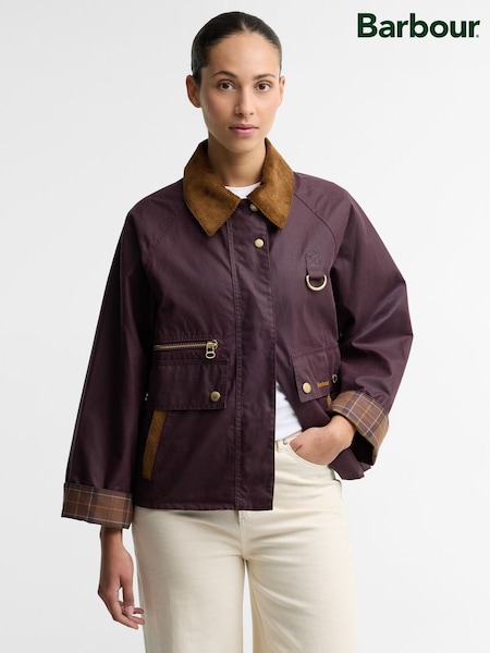 Brown - Barbour® Cottingham Wax Jacket