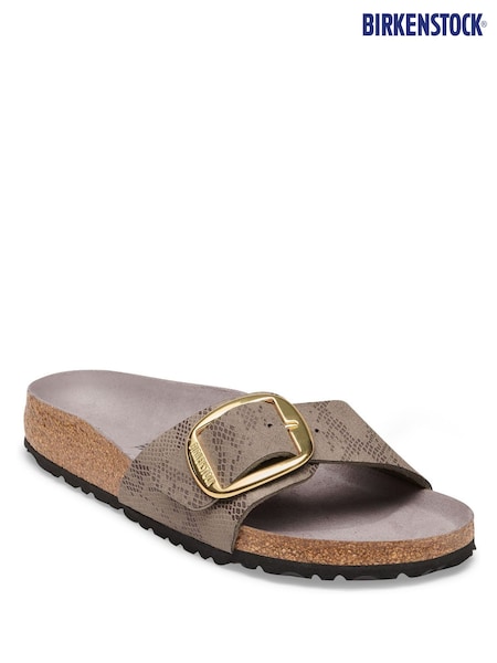 Grey - Birkenstock Madrid Big Buckle Sandals