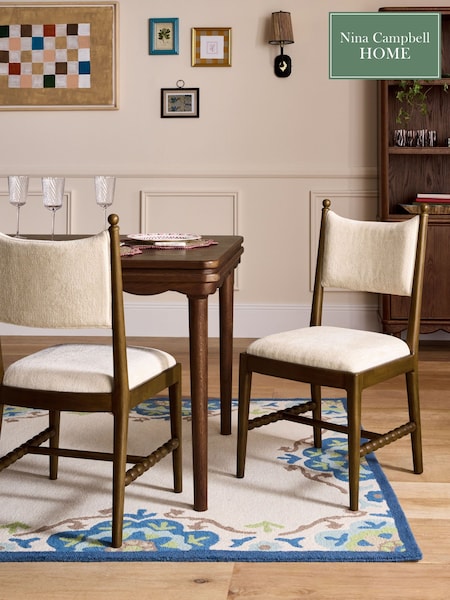 Nina Campbell Set Of 2 Aubin Dining Chairs