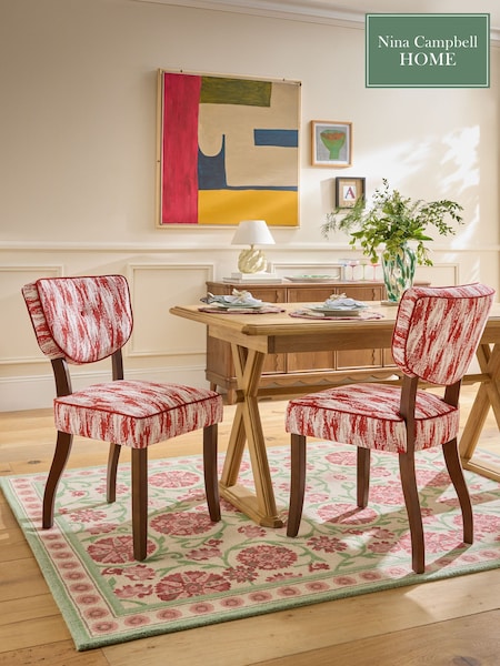 Nina Campbell Set Of 2 Ashburn Dining Chairs