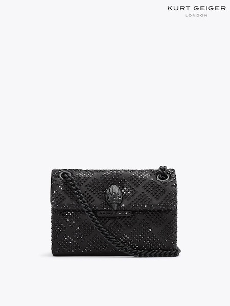 Kurt Geiger London Black Fabric Mini Kensington Bag (H00660) | £189