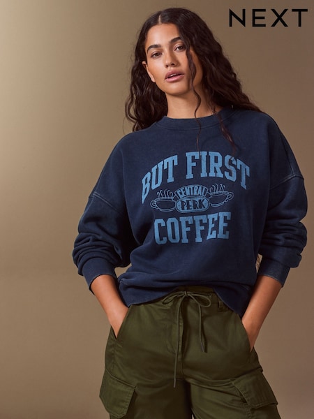 Navy - Friends Licence Graphic Sweatshirt