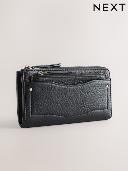 Black - Zip Large Purse