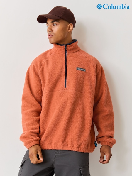 Brown - Regular Columbia Timber Crest™ Mtr Half Zip Fleece