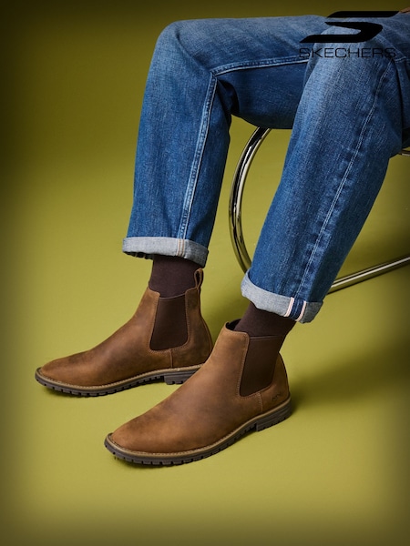 Brown - Regular Skechers The Bowery Boots