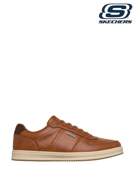 Brown - Regular Skechers Palmiro Monty Trainers