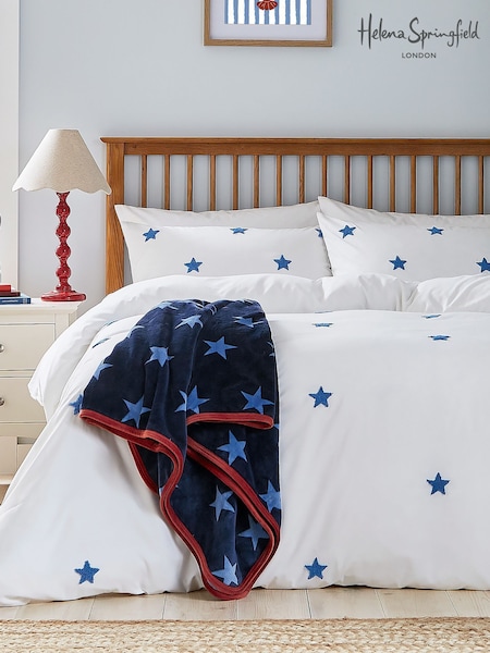 Helena Springfield Cobalt Tufted Star Cover Set (H06633) | £50 - £85