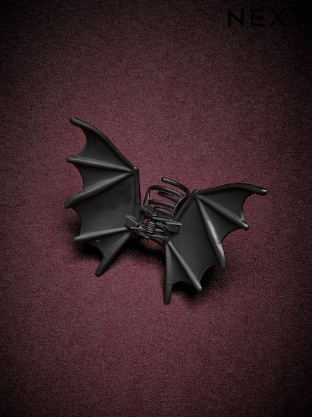 Black - Halloween Bat Hair Claw Clip