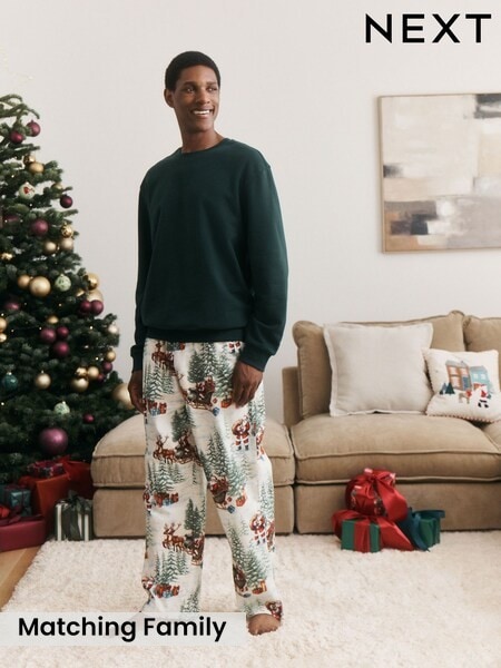 Forest Green - Sweat Set Family Matching Christmas Pyjamas Set