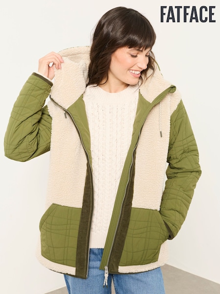 Green - Fatface Fleece Jacket