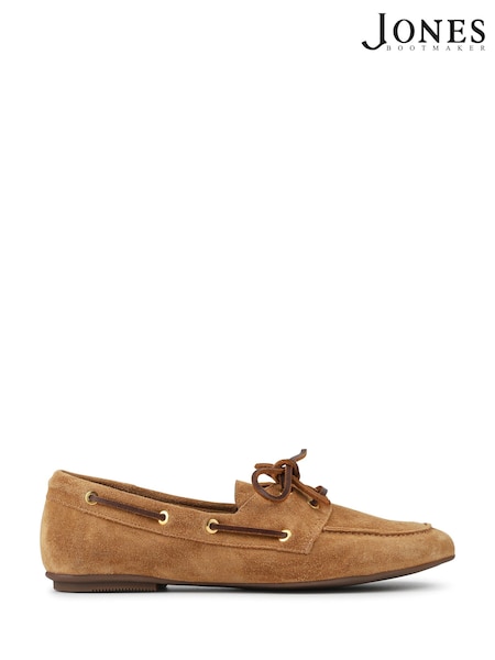 Jones Bootmaker Tan Suede Perissa Leather Loafers (H08314) | £99