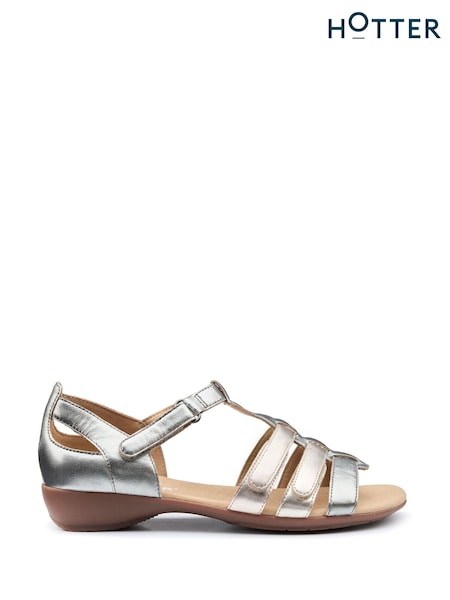 Metallic - Hotter Solei Touch-fastening Sandals