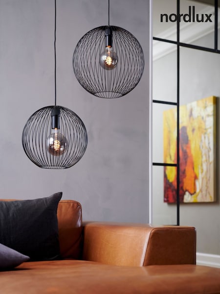 Nordlux Black Beroni 45 Pendant Ceiling Light (H11163) | £70