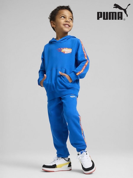 Puma Blue Kids X Hot Wheels Boys Hoodie (H11190) | £40