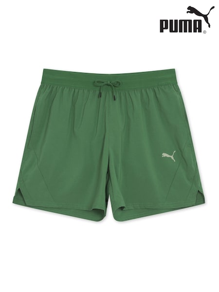 Puma Green Mens TRAIN 5" Woven Shorts (H11192) | £40