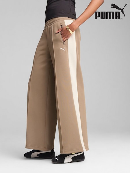 Puma Brown Womens T7 Low Rise Track Pants (H11415) | £55