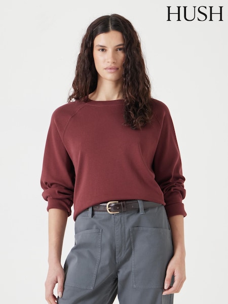 Hush Purple Light Matilda 100% Cotton Raglan T-Shirt (H11507) | £40