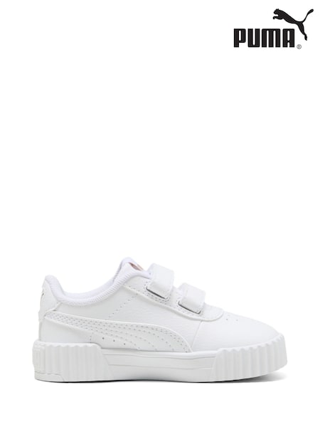 Puma White Toddlers Carina 3.0 Sneakers (H11574) | £30