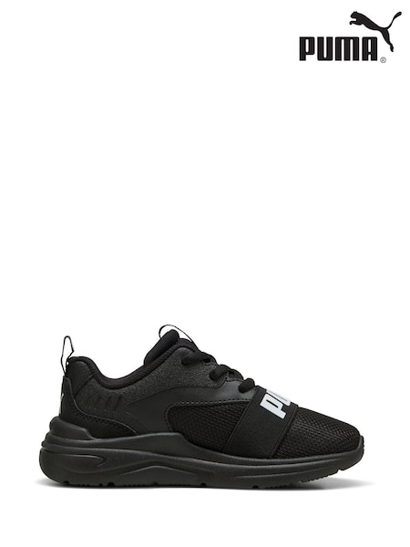 Puma Black Kids Soft Wired 2 Sneakers (H11581) | £35