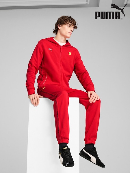 Puma Red Mens Scuderia Ferrari Race Sweat Jacket (H11670) | £100