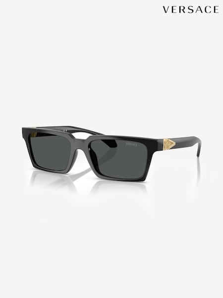 Versace Black Ve4490u Rectangle Sunglasses (H11712) | £236