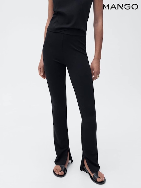 Mango Black Split Skinny Trousers (H11770) | £30