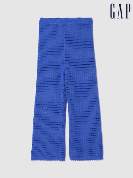 Gap Blue 100% Cotton Crochet Ankle Trousers (H11959) | £45