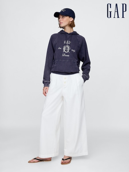 Gap Navy/Blue DÔEN Heavyweight Raglan Logo Hoodie (H11973) | £95