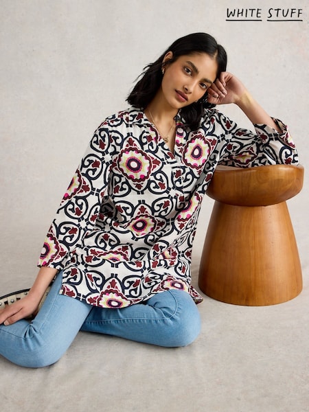 White Stuff White Blake 100% Linen Tunic (H12080) | £75