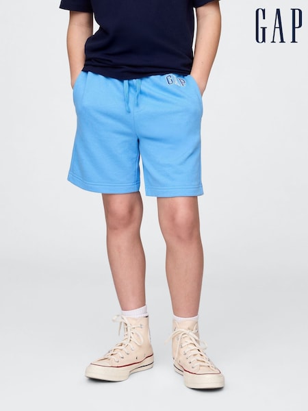 Gap Blue Relaxed Logo Pull On Shorts (4-13yrs) (H12090) | £14