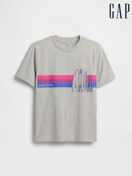 Gap Grey Graphic Short Sleeve T-Shirt (4-13yrs) (H12095) | £10