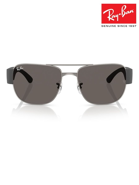 Ray Ban Grey Square Sunglasses (H12244) | £175