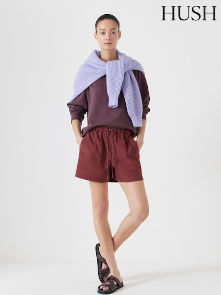 Hush Red Margot Technical Pull On Shorts (H12278) | £55