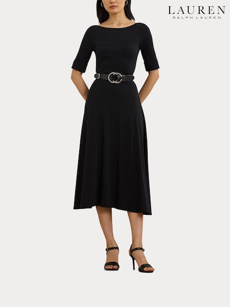 Lauren Ralph Lauren Munzie Quarter Sleeve Elevated Jersey Dress (H12357) | £149