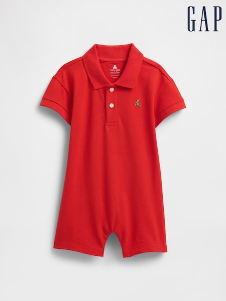 Gap Red Polo One Piece (Newborn-24mths) (H12474) | £20