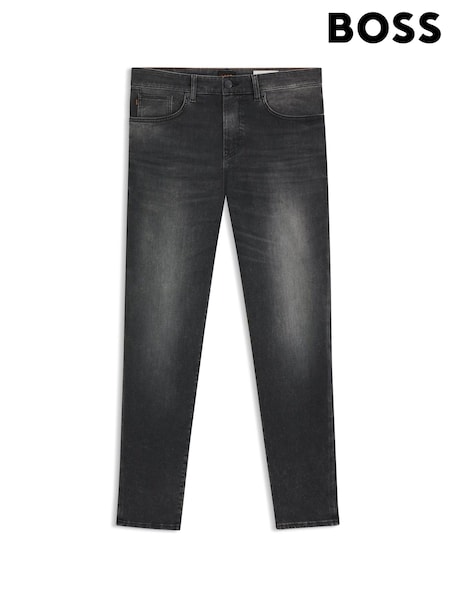 BOSS Grey Onyx Tapered Fit Denim Jeans (H12509) | £139