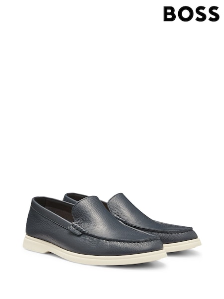 BOSS Blue Sienne Loafers Shoes (H12520) | £199
