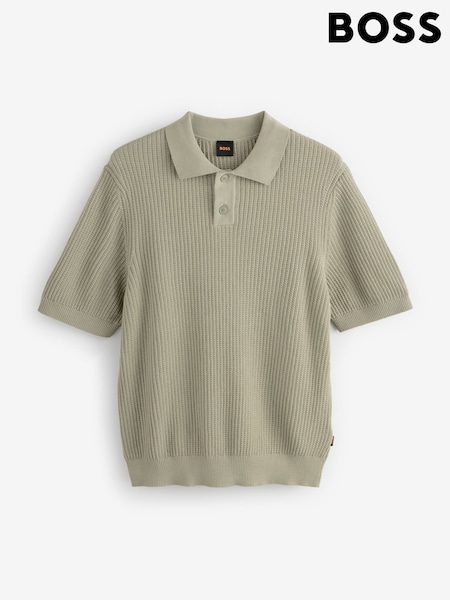 BOSS Green Akoppo Knitted Polo Shirt (H12542) | £129